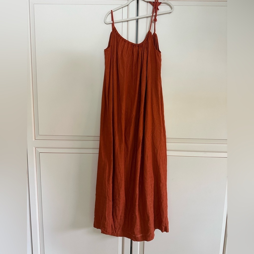 Sezane Robe Artemia Maxi Dress in Rust (114) - Picture 3 of 5